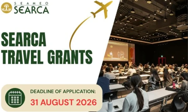 DEADLINE: Monday, 31 Aug 2026, Travel Grants Program